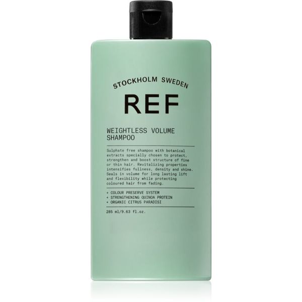 REF REF Weightless Volume Shampoo шампоан за тънка коса без обем в корените 285 мл.
