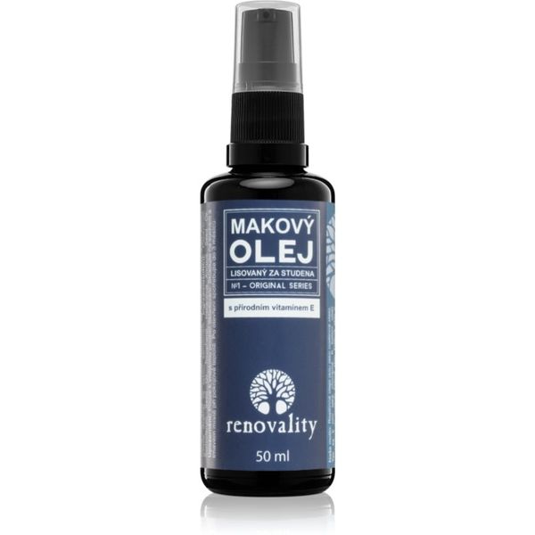 Renovality Renovality Original Series Poppy seed oil with natural vitamin E маково олио студено пресовано 50 мл.