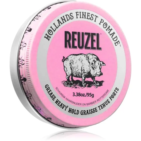 Reuzel Reuzel Pink Grease Heavy Hold помада за коса 95 гр.