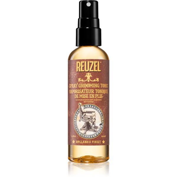 Reuzel Reuzel Spray Grooming Tonic термозащитен спрей за оформяне с преса и маша за естествена фиксация за фина коса 100 мл.