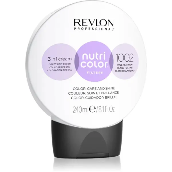 Revlon Professional Revlon Professional Nutri Color Filters Metal-Ice подхранваща тонираща маска за професионална употреба 1002 240 мл.