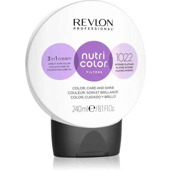 Revlon Professional Revlon Professional Nutri Color Filters Metal-Ice подхранваща тонираща маска за професионална употреба 1022 240 мл.
