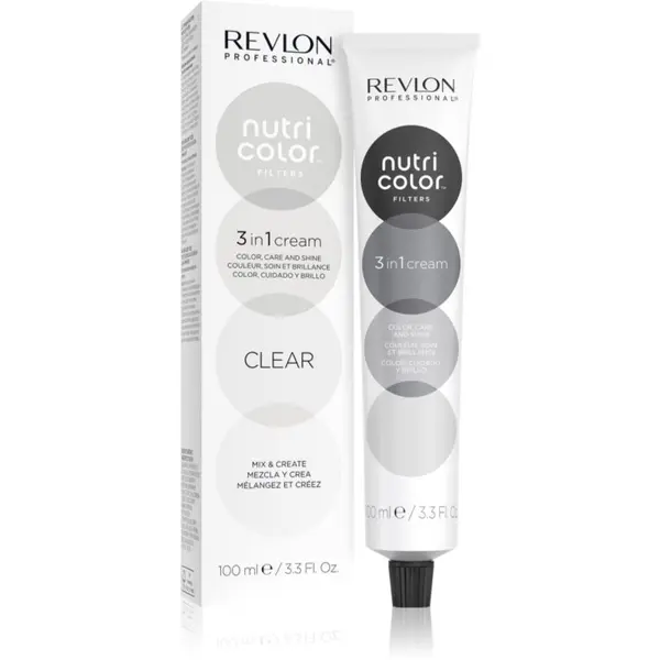 Revlon Professional Revlon Professional Nutri Color Filters Metal-Ice подхранваща тонираща маска за професионална употреба Clear 100 мл.