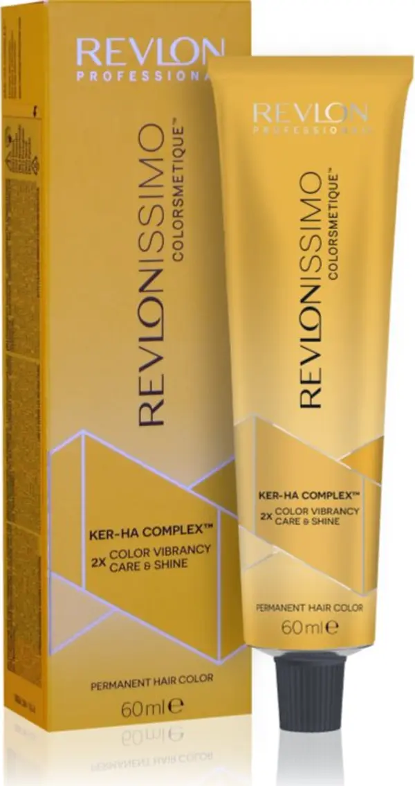 Revlon Professional Revlon Professional Revlonissimo Colorsmetique Golden Shades перманентната боя за коса за топли руси нюанси на косата 7.3 60 мл.