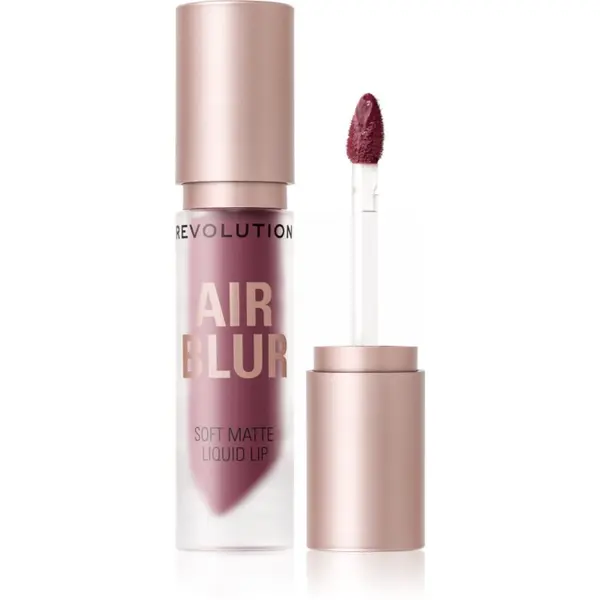 Revolution Revolution Air Blur Liquid Lipstick леко течно матиращо червило цвят Black Cherry 3.5 мл.