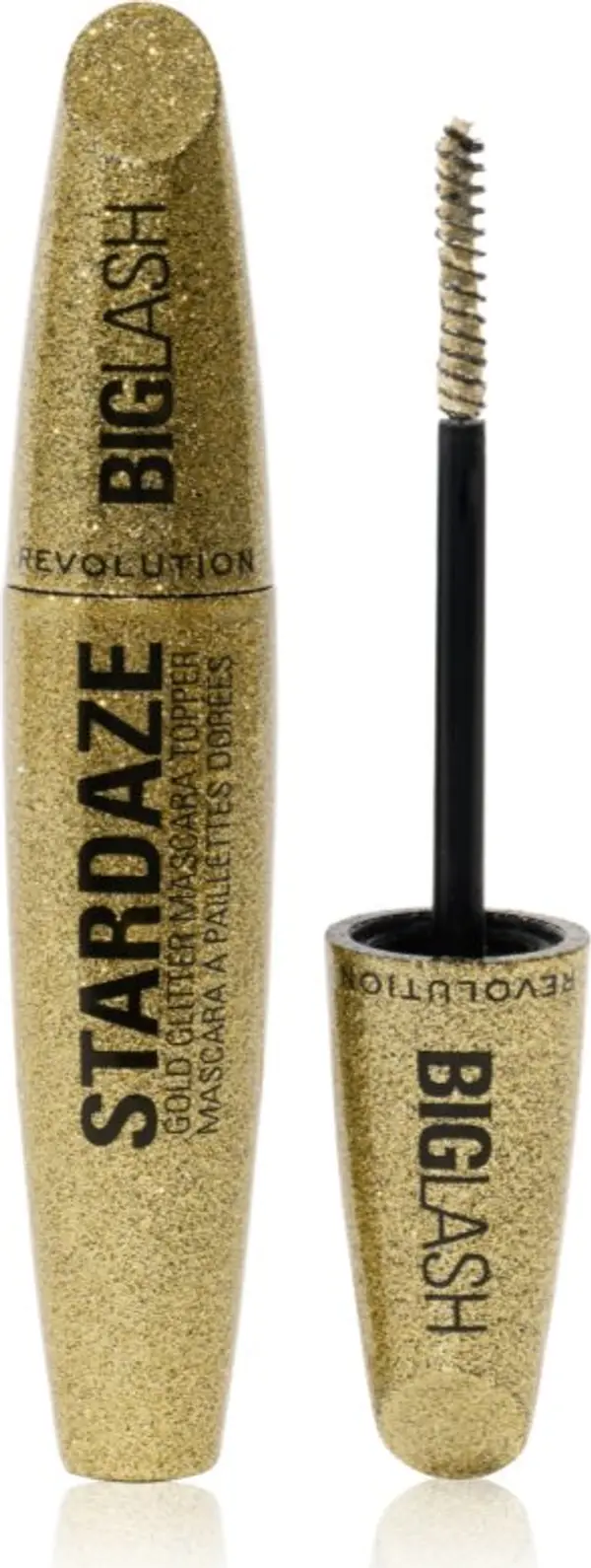 Revolution Revolution Big Lash Stardaze спирала за мигли и вежди цвят Stardust Gold 9 гр.