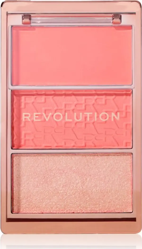 Revolution Revolution Blush Icon Palette палитра с ружове цвят Authentic Peach 9.8 гр.