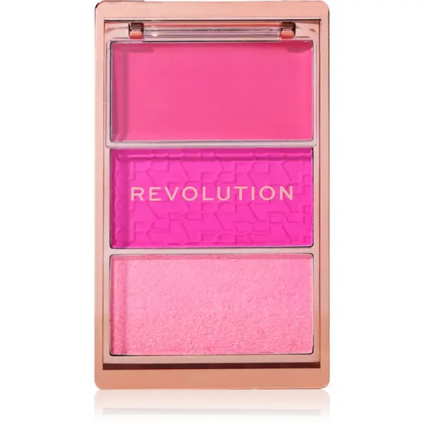 Revolution Revolution Blush Icon Palette палитра с ружове цвят Hot Pink Flag 9.8 гр.