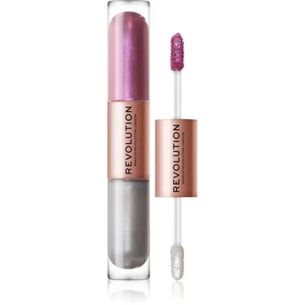 Revolution Revolution Double Up течни очни сенки 2 в 1 цвят Subliminal Lilac 2x2.2 мл.