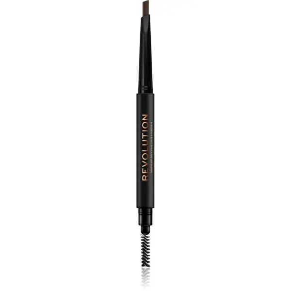 Revolution Revolution Duo Brow Definer прецизен молив за вежди цвят Medium Brown 0.25 гр.
