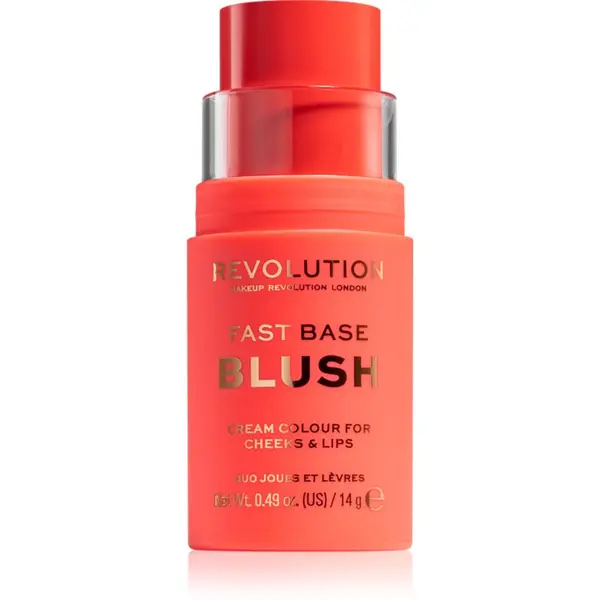 Revolution Revolution Fast Base тониращ балсам за устни и скули цвят Bloom 14 гр.