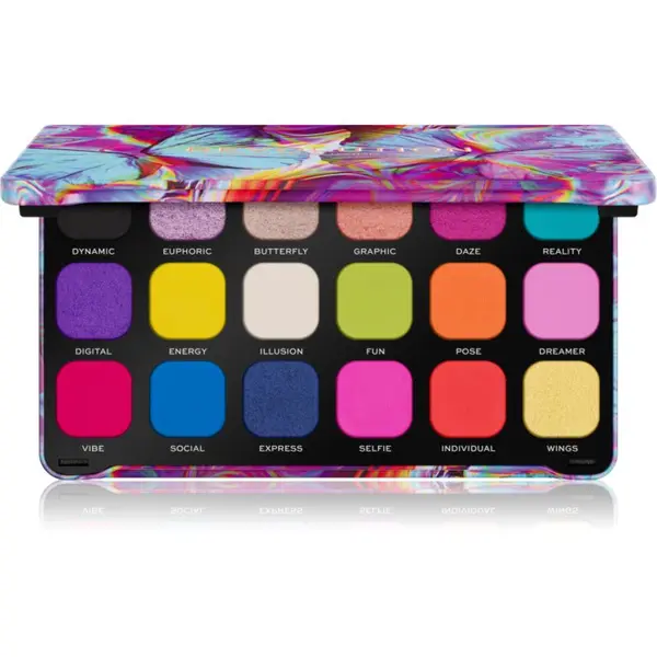 Revolution Revolution Forever Flawless палитра от сенки за очи цвят Digi Butterfly 18x1.1 гр.