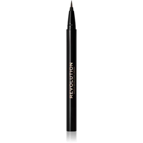 Revolution Revolution Hair Stroke Brow Pen маркер за вежди цвят Dark Brown 0.5 мл.