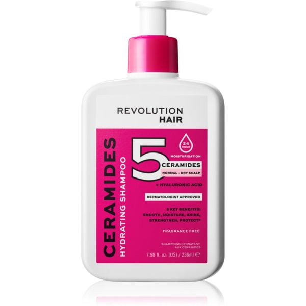 Revolution Haircare Revolution Haircare 5 Ceramides + Hyaluronic Acid хидратиращ шампоан с церамиди 236 мл.