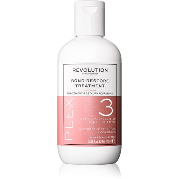 Revolution Haircare Revolution Haircare Plex No.3 Bond Restore Treatment интензивна грижа за коса за суха и увредена коса 100 мл.