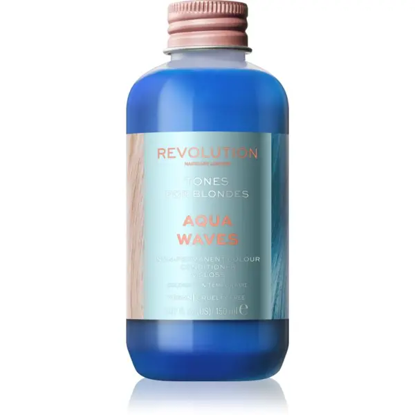 Revolution Haircare Revolution Haircare Tones For Blondes тониращ балсам за руса коса цвят Aqua Waves 150 мл.