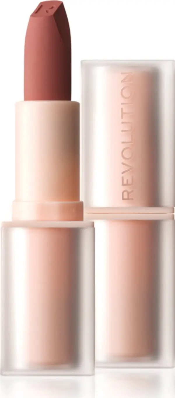 Revolution Revolution Lip Allure Soft Satin Lipstick Кремообразно червило със сатенено покритие цвят Brunch Pink Nude 3.2 гр.