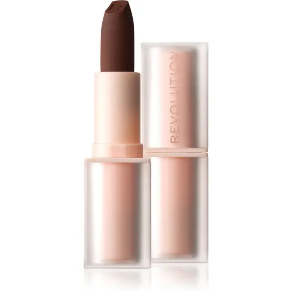 Revolution Revolution Lip Allure Soft Satin Lipstick Кремообразно червило със сатенено покритие цвят Stiletto Brown 3.2 гр.