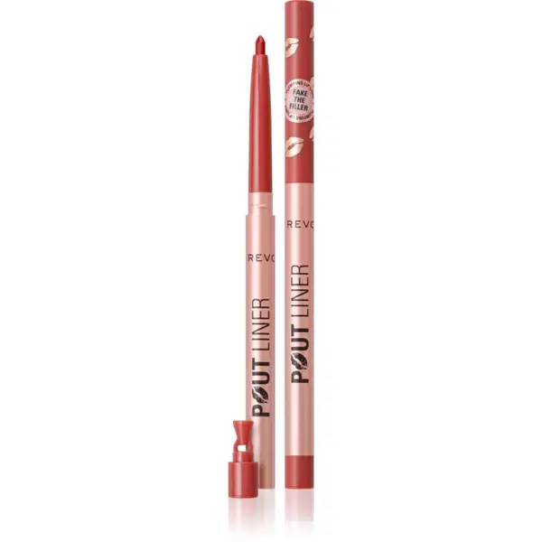 Revolution Revolution Pout Liner молив за устни за увеличаване на обема цвят Burnt Cherry Red 0.2 гр.