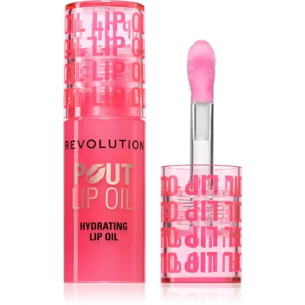 Revolution Revolution Pout Lip масло от нар с хидратиращ ефект цвят Watermelon Pink 3 мл.