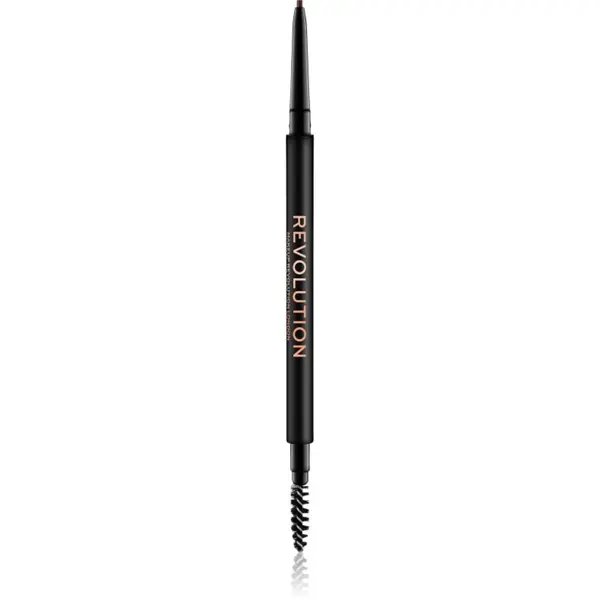Revolution Revolution Precise Brow Pencil прецизен молив за вежди с четка цвят Medium Brown 0.05 гр.