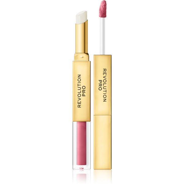 Revolution PRO Revolution PRO Supreme Stay 24h Lip Duo ултра матиращо течно червило с балсам цвят Struck 2,5 гр.