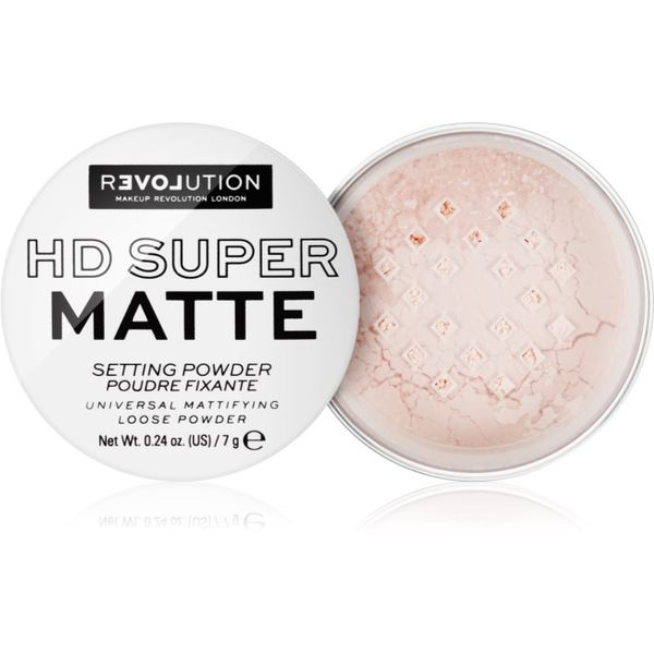 Revolution Relove Revolution Relove HD Super Matte прозрачна фиксираща пудра с матиращ ефект цвят Transparent 7 гр.