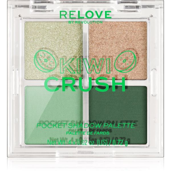 Revolution Relove Revolution Relove Pocket Palette палитра сенки за очи цвят Kiwi Crush 4x0.72 гр.