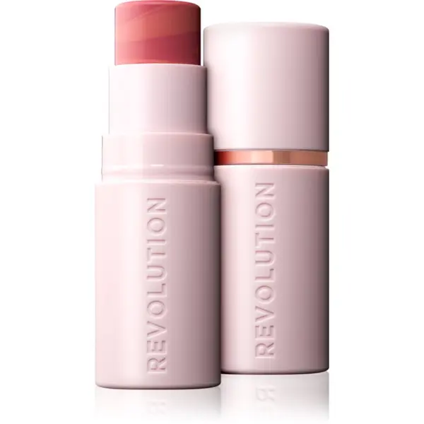Revolution Revolution Skin Silk Blush Stick кремообразен руж в стик цвят Peachy Pink 4.5 гр.