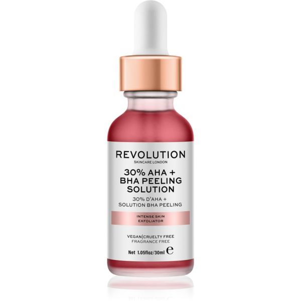 Revolution Skincare Revolution Skincare AHA + BHA 30% Peeling Solution интензивен химически пилинг за озаряване на лицето 30 мл.