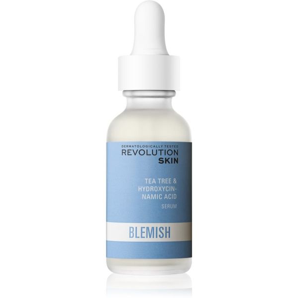 Revolution Skincare Revolution Skincare Blemish Tea Tree & Hydroxycinnamic Acid успокояващ серум срещу зачервяване на кожата за мазна и проблемна кожа 30 мл.