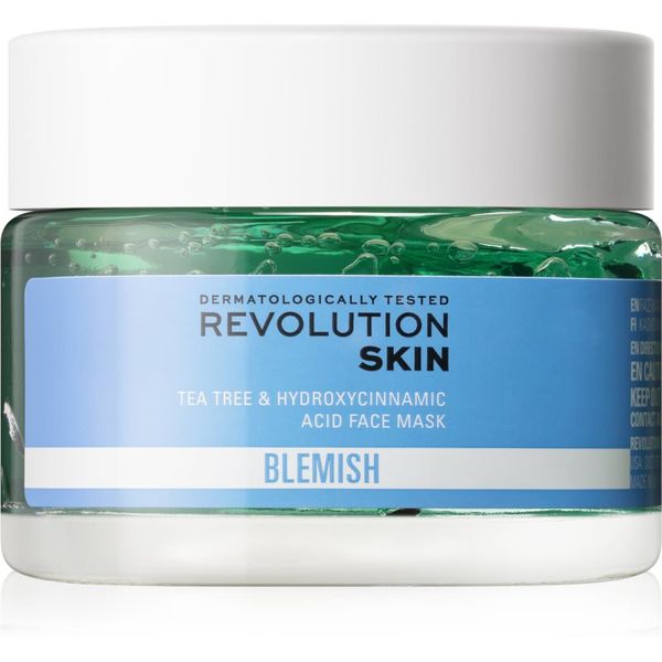 Revolution Skincare Revolution Skincare Blemish Tea Tree & Hydroxycinnamic Acid успокояваща маска за мазна кожа склонна към акне 50 мл.