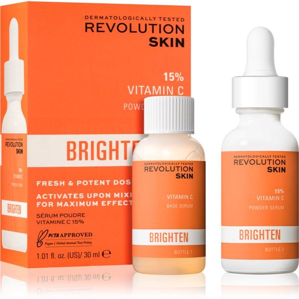 Revolution Skincare Revolution Skincare Brighten 15% VItamin C двуфазен серум за озаряване на лицето 30 мл.