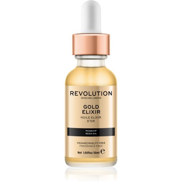 Revolution Skincare Revolution Skincare Gold Elixir еликсир за лице с шипково масло 30 мл.