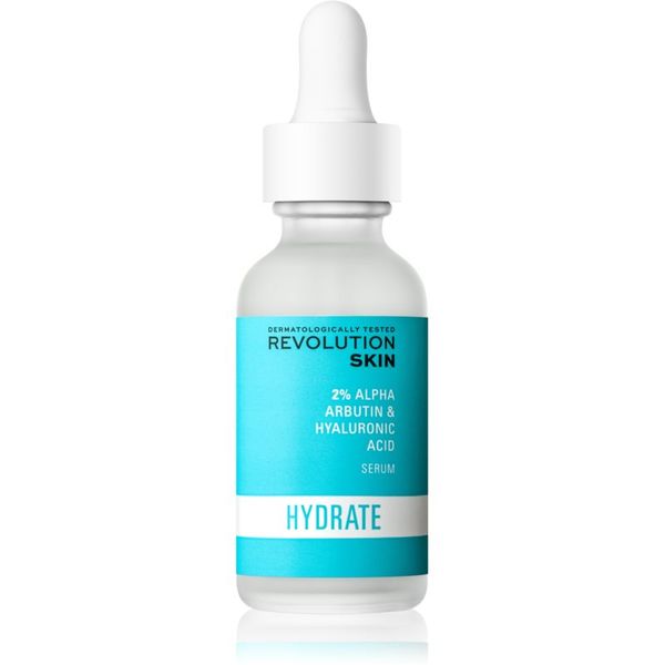 Revolution Skincare Revolution Skincare Hyaluronic Acid & 2% Alpha Arbutin озаряващ хидратиращ серум 30 мл.