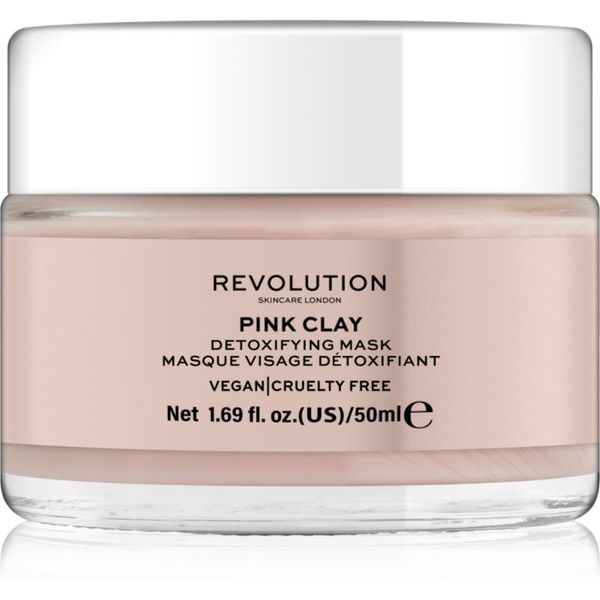 Revolution Skincare Revolution Skincare Pink Clay детоксикираща маска за лице 50 мл.
