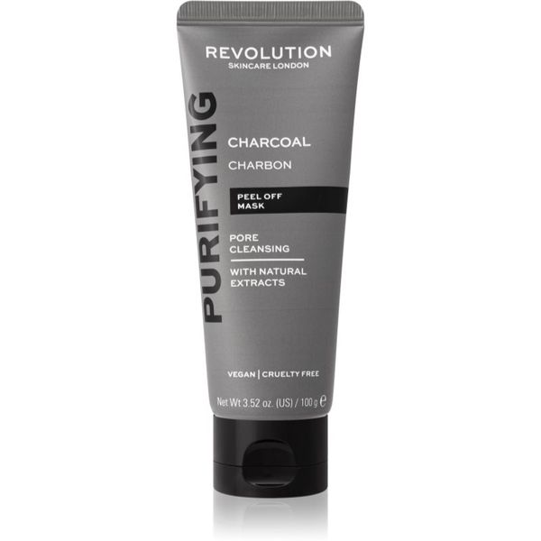 Revolution Skincare Revolution Skincare Purifying Charcoal отлепяща се маска против черни точки с активен въглен 100 гр.