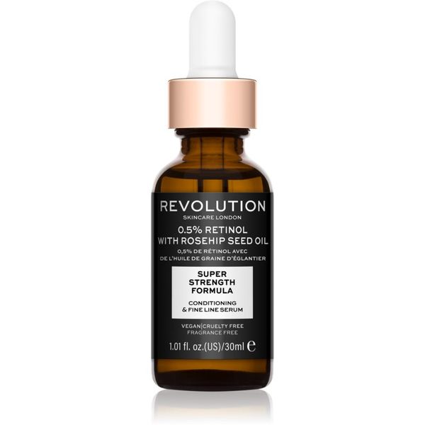 Revolution Skincare Revolution Skincare Retinol 0.5% With Rosehip Seed Oil хидратиращ серум против бръчки 30 мл.
