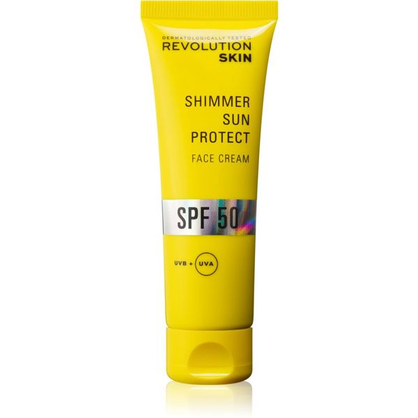 Revolution Skincare Revolution Skincare Sun Protect Shimmer озаряващ защитен крем SPF 50 50 мл.