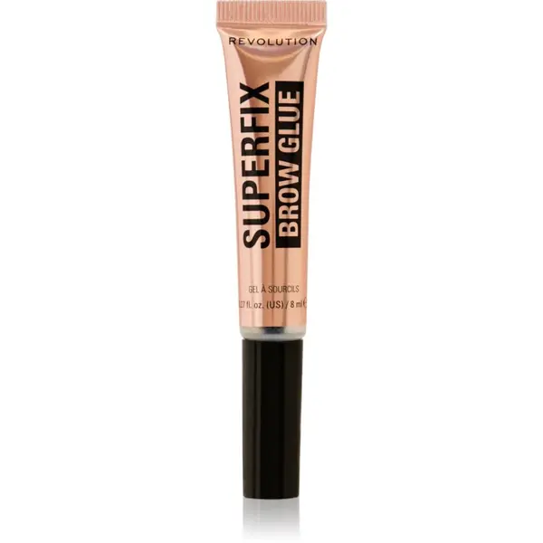 Revolution Revolution Superfix Brow Glue прозрачен фиксиращ гел за вежди 8 мл.