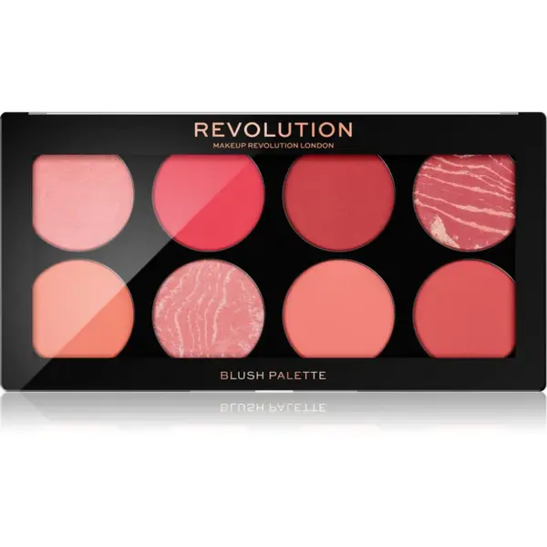 Revolution Revolution Ultra Blush палитра с ружове цвят Sunset Burst 8x1.6 гр.