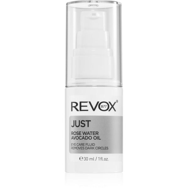 Revox B77 Revox B77 Just Rose Water Avocado Oil Eye Care хидратиращ флуид за околоочната зона против тъмни кръгове 30 мл.