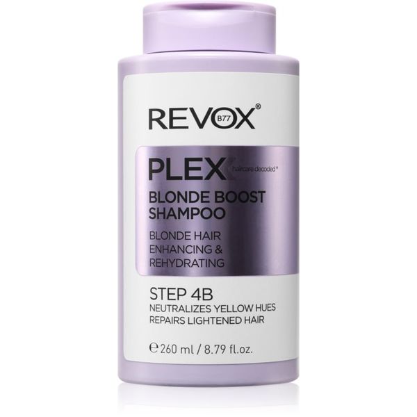 Revox B77 Revox B77 Plex Blonde Boost Shampoo. Step 4B шампоан, неутрализиращ жълтите нюанси за руса коса 260 мл.