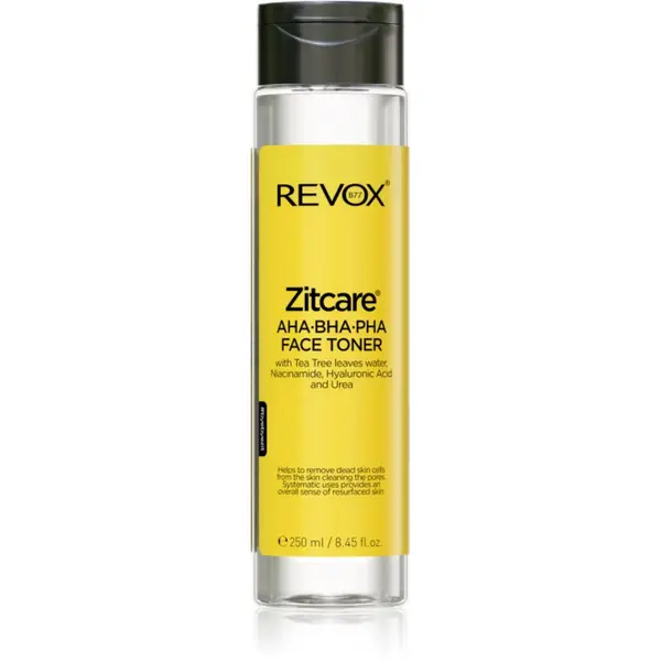 Revox B77 Revox B77 Zitcare AHA BHA PHA Active Face Toner нежно почистващ тоник 250 мл.