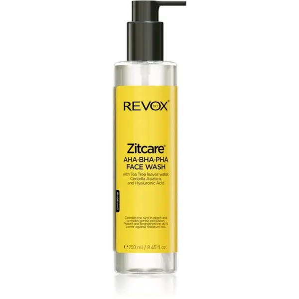 Revox B77 Revox B77 Zitcare AHA BHA PHA Face Wash лек почистващ гел с ексфолиращо действие 250 мл.