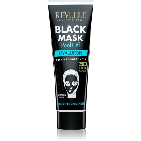 Revuele Revuele Black Mask Peel Off Hyaluron почистваща маска - премахваща се с активен въглен 80 мл.