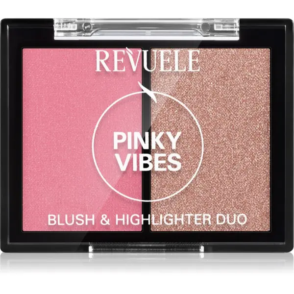Revuele Revuele Blush & Highlighter Duo озаряващ руж цвят Pinky Vibes 8 гр.