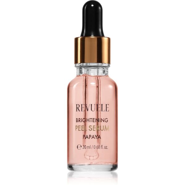 Revuele Revuele Brightening Papaya Peel Serum изглаждащ ексфолиращ серум за озаряване на лицето 20 мл.