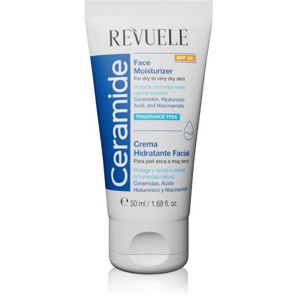 Revuele Revuele Ceramide Face Moisturizer SPF 25 дневен предпазващ крем за суха или много суха кожа SPF 25 50 мл.