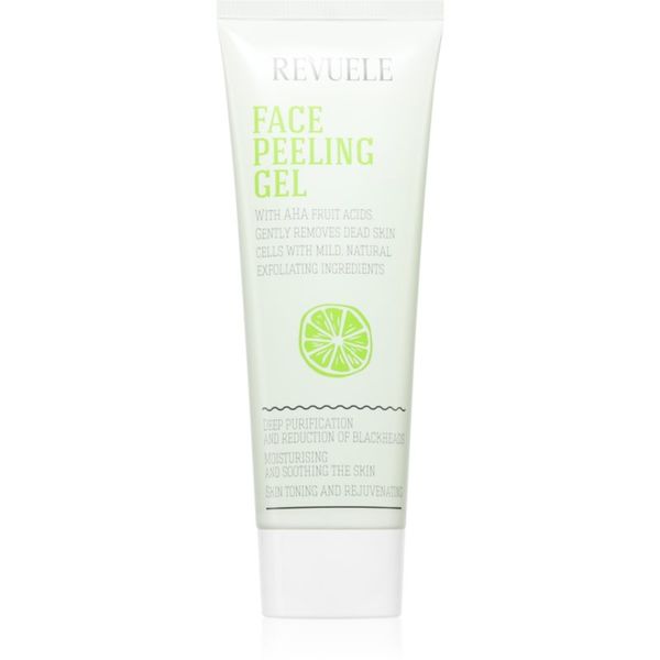 Revuele Revuele Face Peeling Gel AHA Fruit Acids почистващ пилинг за лице против черни точки 80 мл.